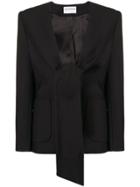 Osman Spencer Tie-front Jacket - Black