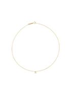 Zoë Chicco 14kt Yellow Gold E Initial Necklace