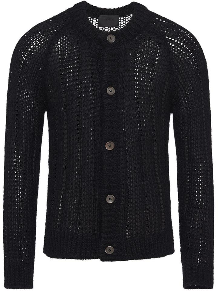 Prada Crew Neck Cardigan - Black