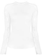 Zoe Jordan Cut Out Detail Jumper - White