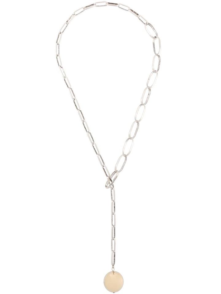 Isabel Marant Hanging Ball Necklace, Women's, Metallic