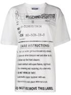 Moschino Army Label Jersey T-shirt - White