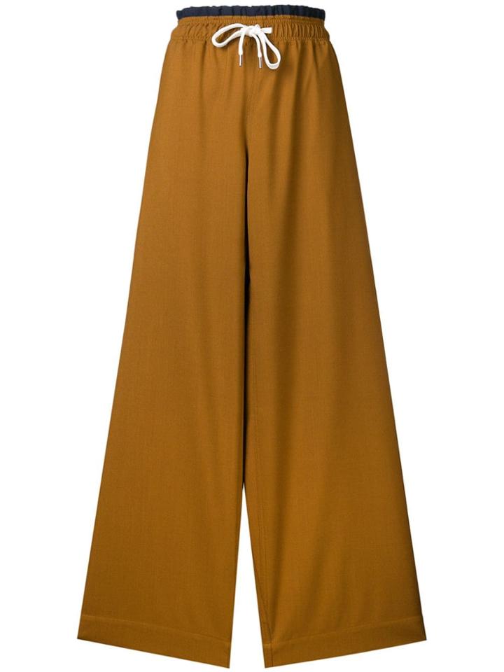 Marni Drawstring Palazzo Pants - 00m28 Brown