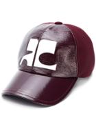 Courrèges Logo Panelled Cap - Red
