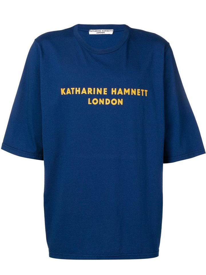 Katharine Hamnett London Logo Print T-shirt - Blue