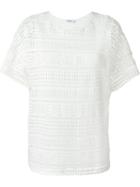 Vince Lace T-shirt, Women's, Size: Small, White, Cotton/viscose