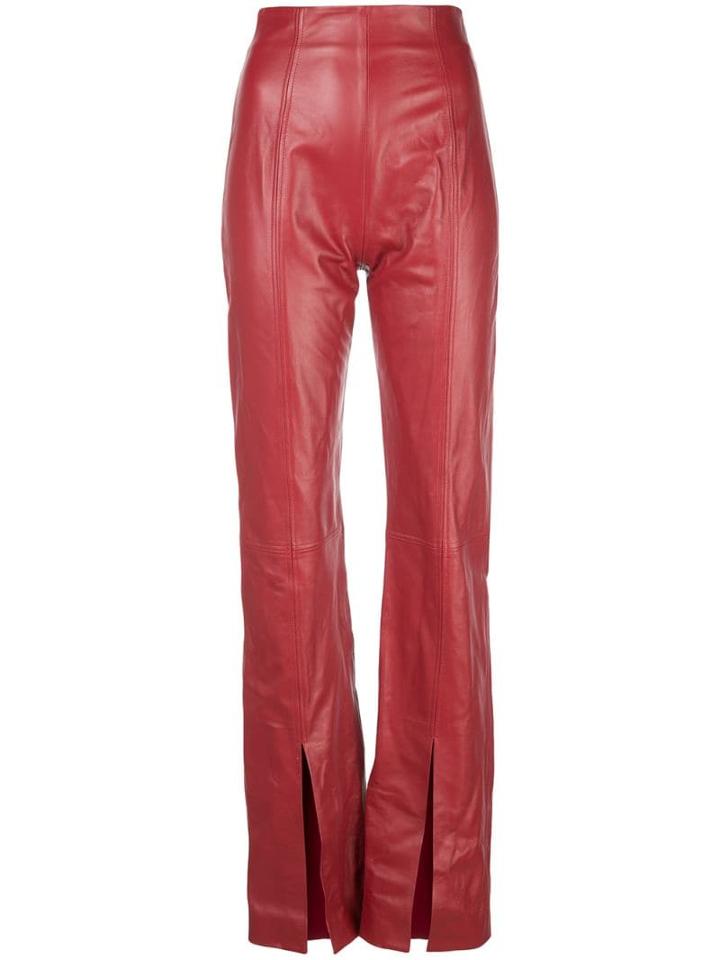 16arlington Split Leg Trousers - Red