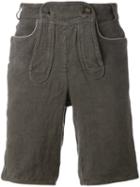 Weber + Weber - Button Shorts - Men - Cotton/hemp - 52, Grey, Cotton/hemp