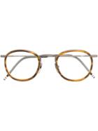 Thom Browne Eyewear Clip On Round Frame Glasses