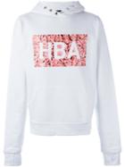 Hood By Air Logo Chest Print Sweatshirt, Men's, Size: Small, White, Cotton