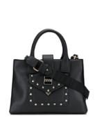 Versace Jeans Studded Logo Tote - Black