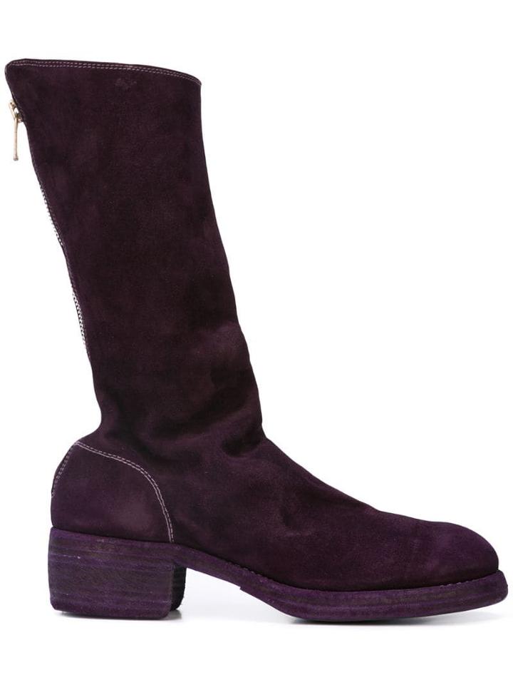 Guidi Zipped Boots - Pink