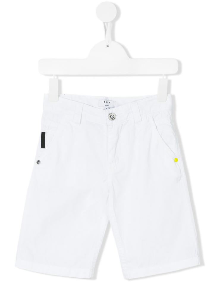 Dkny Kids - Denim Shorts - Kids - Cotton - 6 Yrs, White