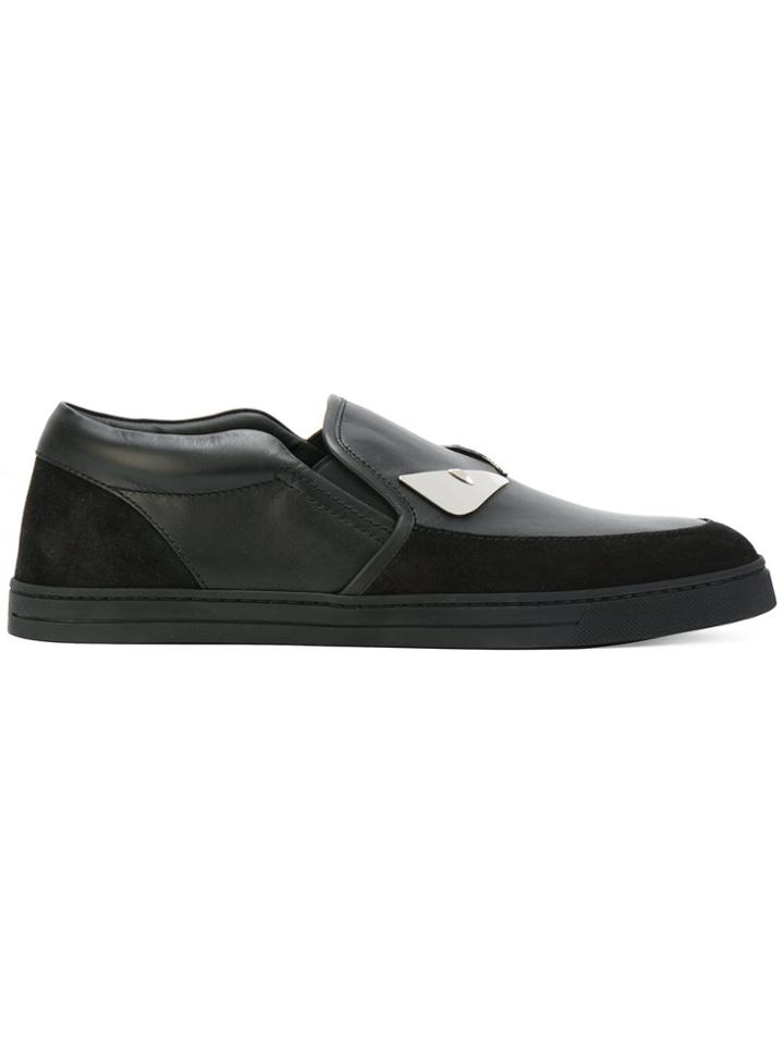 Fendi Monster Eyes Loafers - Black