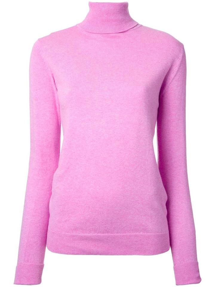 Cityshop 'city' Turtleneck Jumper, Women's, Pink/purple, Cotton/cashmere