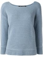 Iris Von Arnim Chunky Knit Jumper, Women's, Size: Xs, Blue, Cashmere