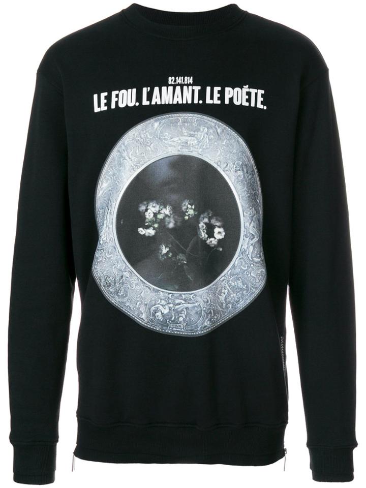 Icosae Printed Sweatshirt - Black