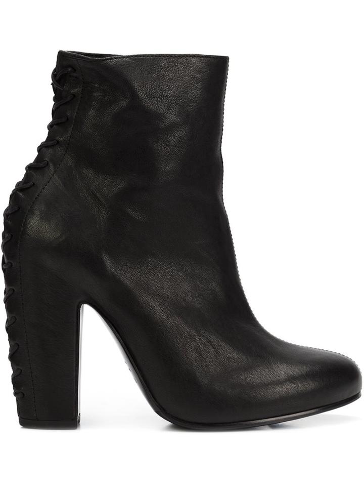 Vic Matie Rear Lace-up Heel Boots