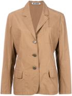Jil Sander Pre-owned Single Breasted Blazer - Brown