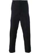 Jil Sander Cropped Trousers, Men's, Size: 48, Black, Polyamide/viscose/polyester/cotton