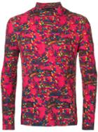 Comme Des Garçons Pre-owned High Neck Textured Jumper - Pink