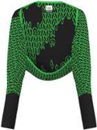Opening Ceremony Umd X Opening Ceremony Shrug Cardigan, Women's, Green, Merino