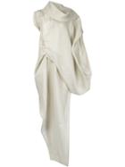 Rick Owens - Softwirl Organza Dress - Women - Cotton/rubber - 42, Women's, Nude/neutrals, Cotton/rubber