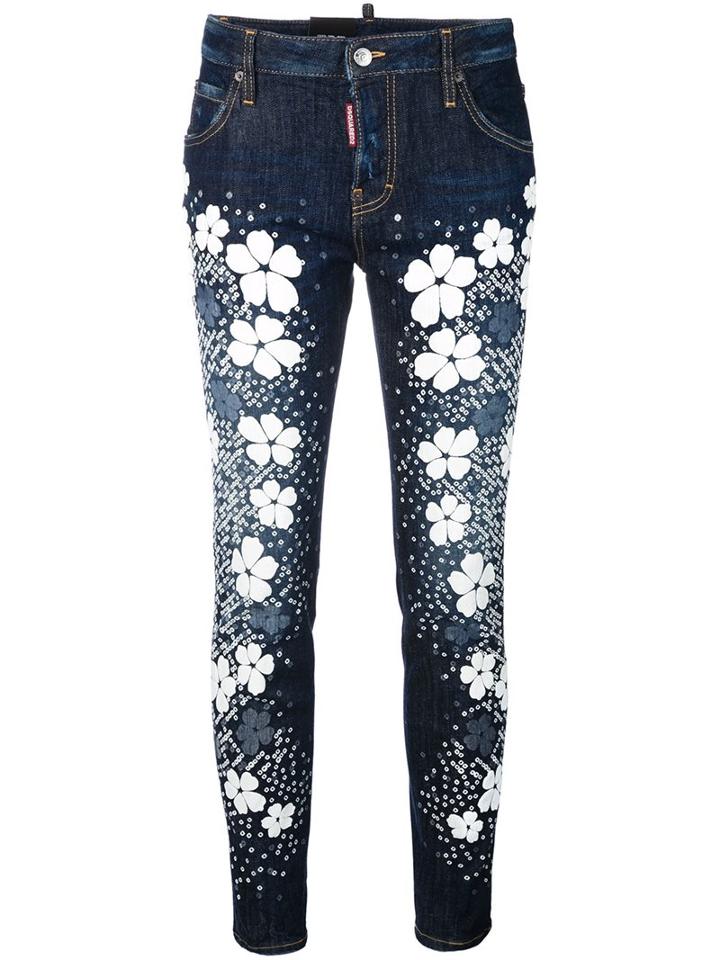 Dsquared2 'cool Girl' Jeans, Size: 44, Blue, Polyester/cotton/spandex/elastane