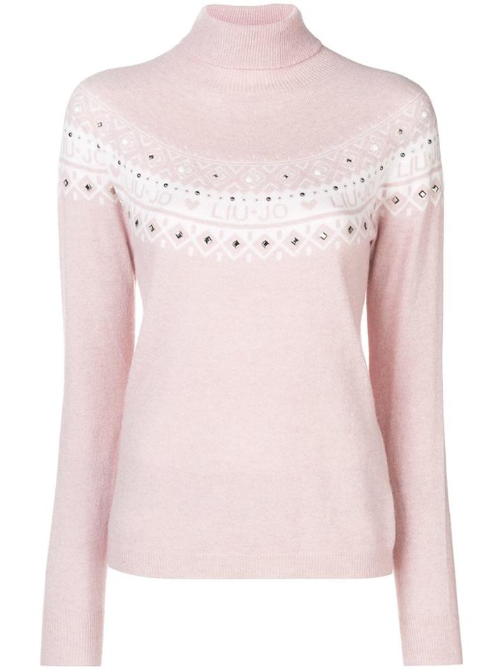 Liu Jo Turtle Neck Pullover - Pink