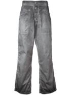 Rta Cropped Flared Jeans - Grey