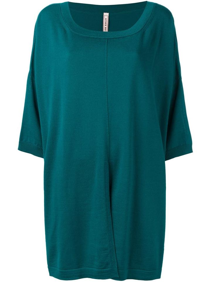 Antonio Marras Oversized Jumper, Women's, Size: Medium, Green, Virgin Wool