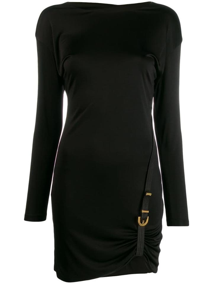 Versace Buckle Detail Dress - Black