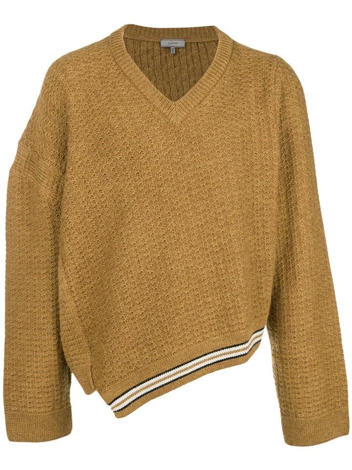 Lanvin Asymmetrical Jumper - Yellow