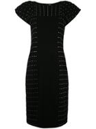 Comme Des Garçons Noir Kei Ninomiya Studded Midi Dress - Black