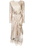 Preen By Thornton Bregazzi Baijie Sequinned Dress - Metallic