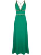 Balenciaga Pre-owned Chain Embellished Long Dress - Green