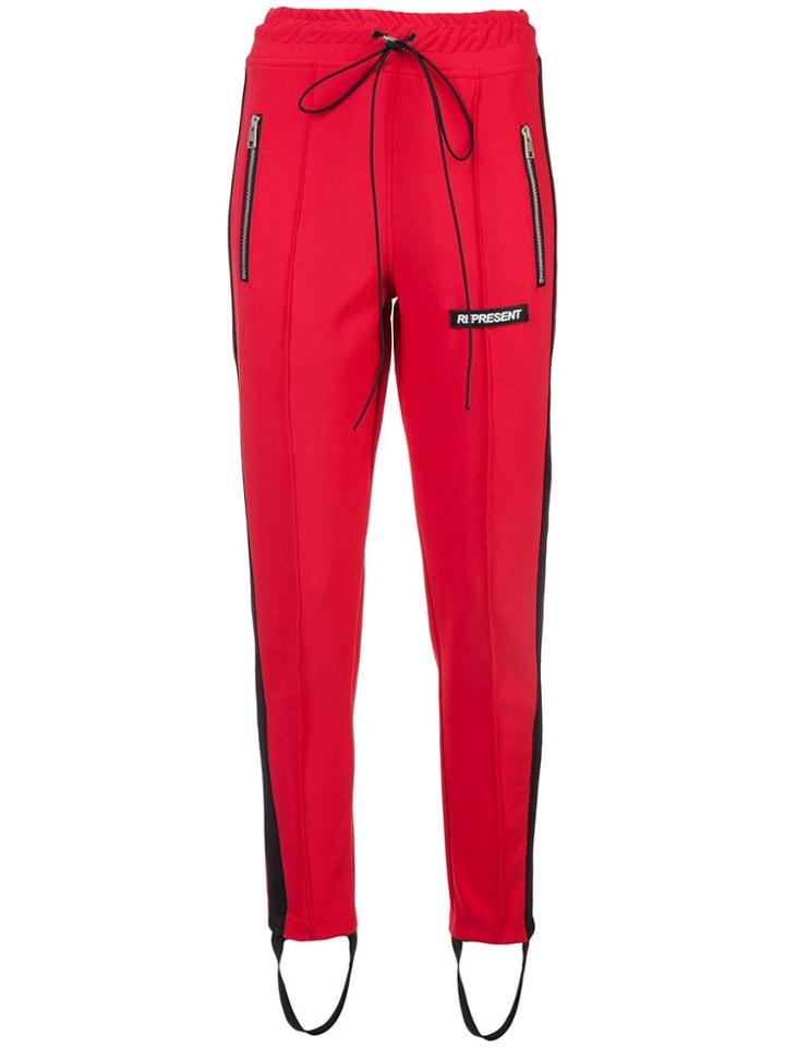 Represent Stirrup Ankle Track Trousers - Red