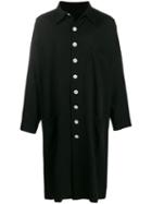 Yohji Yamamoto Button-up Shirt Coat - Black