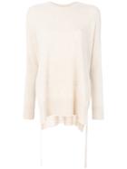 Theory Cashmere Knitted Sweater - Nude & Neutrals