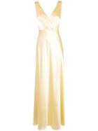 Jill Jill Stuart Flared Satin Gown - Yellow