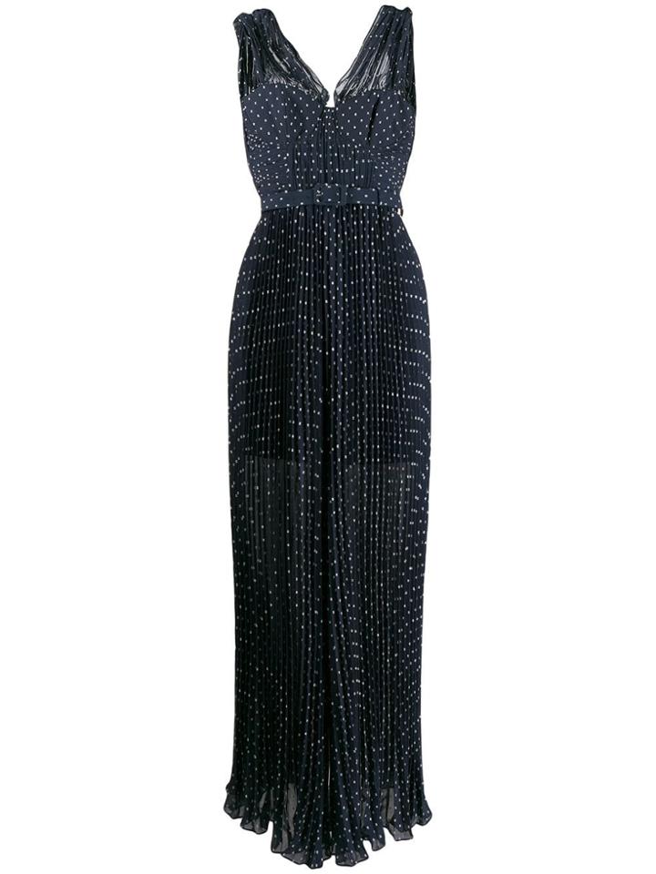 Self-portrait Polka Dot Jumpsuit - Blue