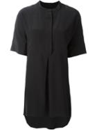 Joseph Inverted-pleat Blouse, Women's, Size: 38, Black, Silk