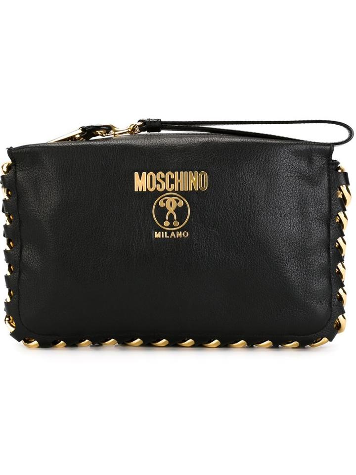 Moschino Chain Trim Clutch