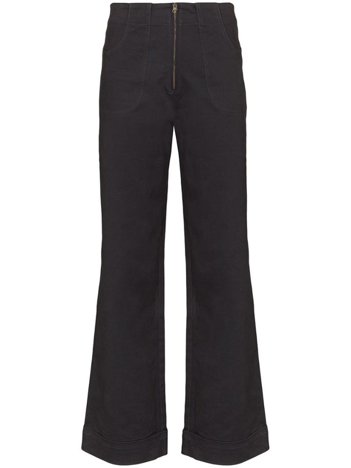 Usisi Isabella High-waisted Flare Jeans - Black