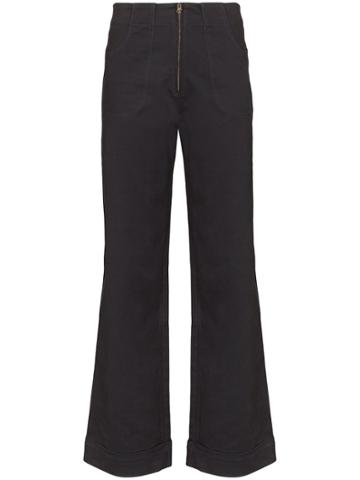 Usisi Isabella High-waisted Flare Jeans - Black