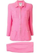 Chanel Pre-owned 1995's Setup Suit Jacket Skirt - Pink