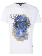 Just Cavalli Snake Print T-shirt - White