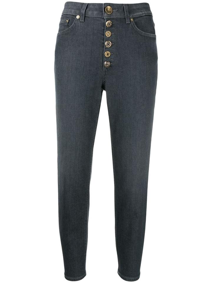 Dondup Cropped Straight-leg Jeans - Grey