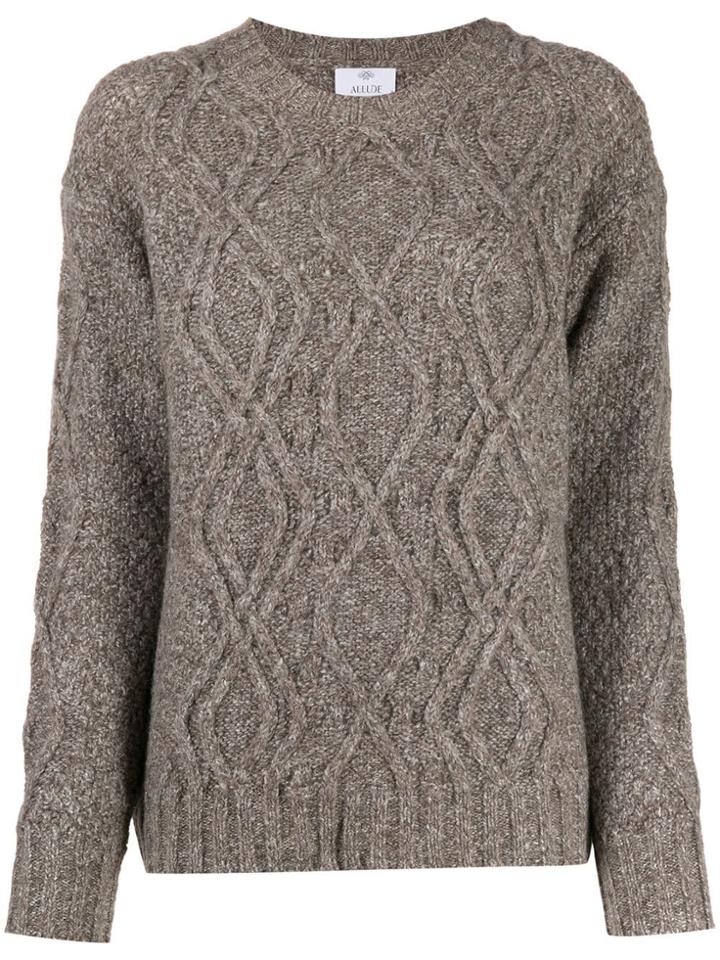 Allude Treccia Knit Jumper - Neutrals