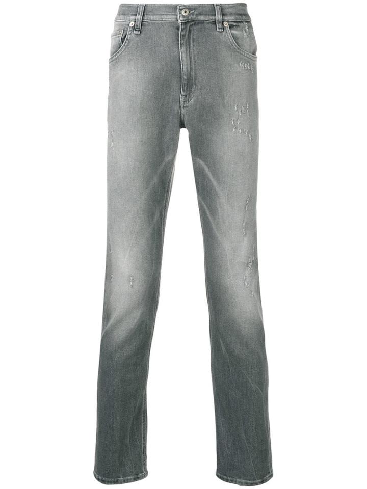 Dondup Mid Rise Slim-fit Jeans - Grey